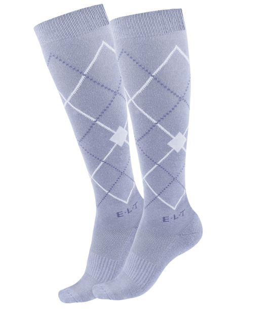 Waldhausen Riding Socks Argyle Blue-Grey