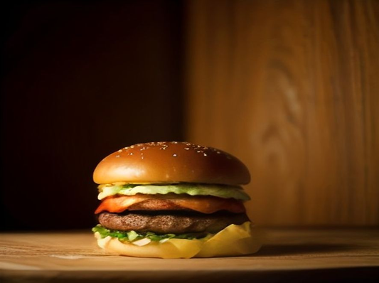 Beef Trio Burger with Fries