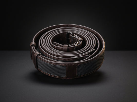 Staffil Biothane with Leather Fender